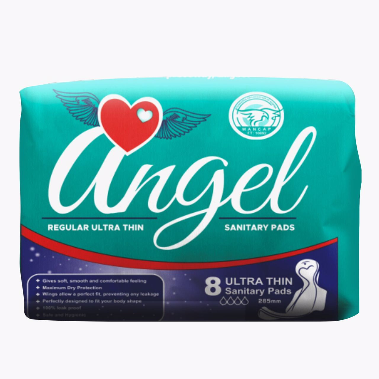 Angel Regular Ultra Thin Sanitary Pads 8/12 Case