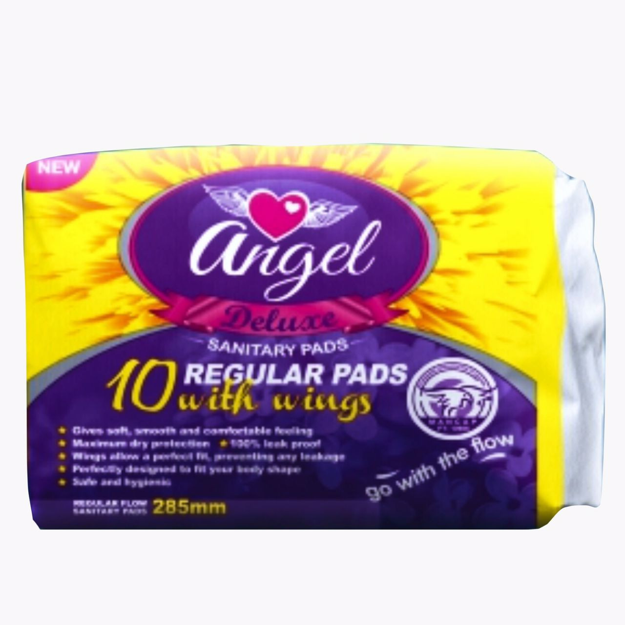Angel Deluxe Regular Sanitary Pads 10/12 Case